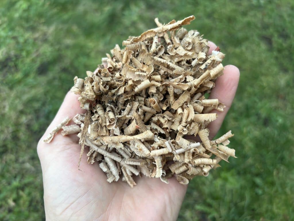 copeaux de bois épais